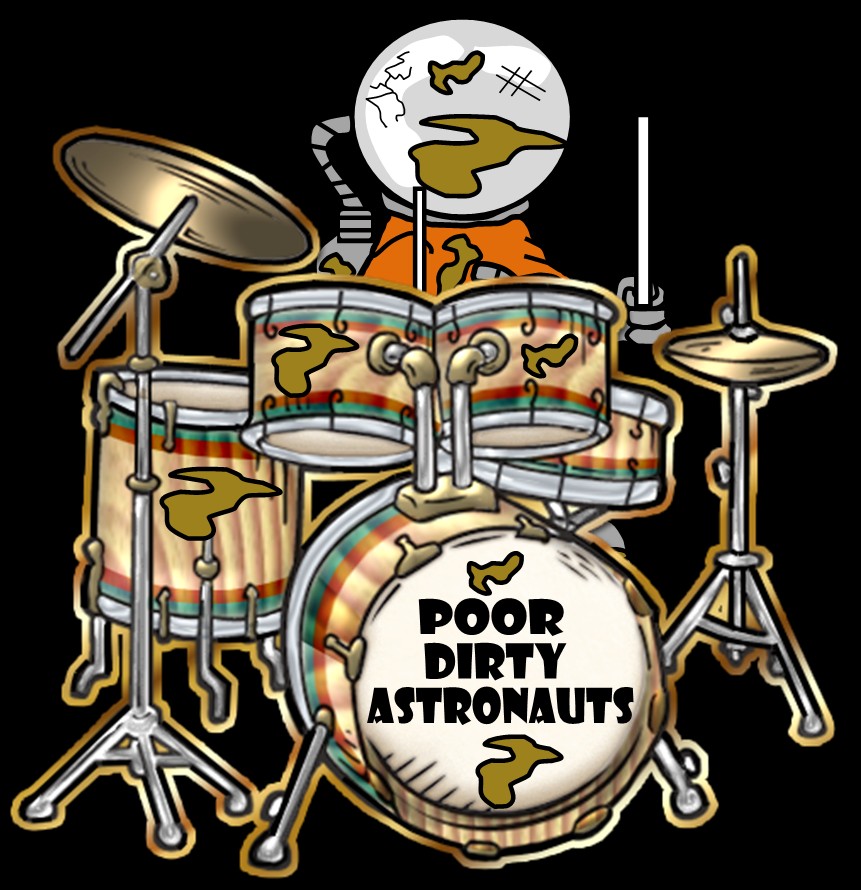 Poor Dirty Astronauts Logo_drums